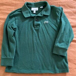 Lacoste Green Polo Shirt Classic Knit Cotton